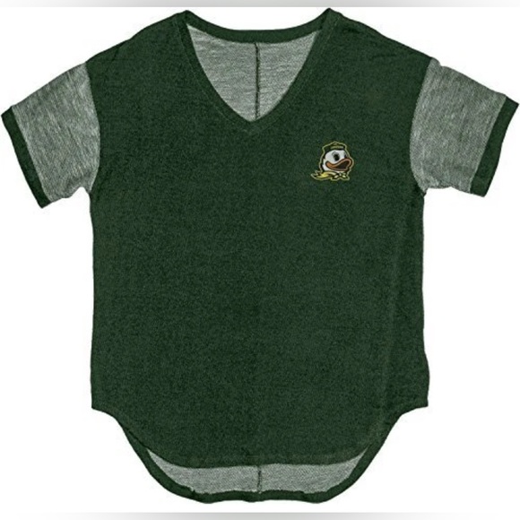 Blue 84 Tops - NWT [Blue 84] Oregon Ducks NCAA Short-Sleeved High Low T-Shirt Green Women’s L